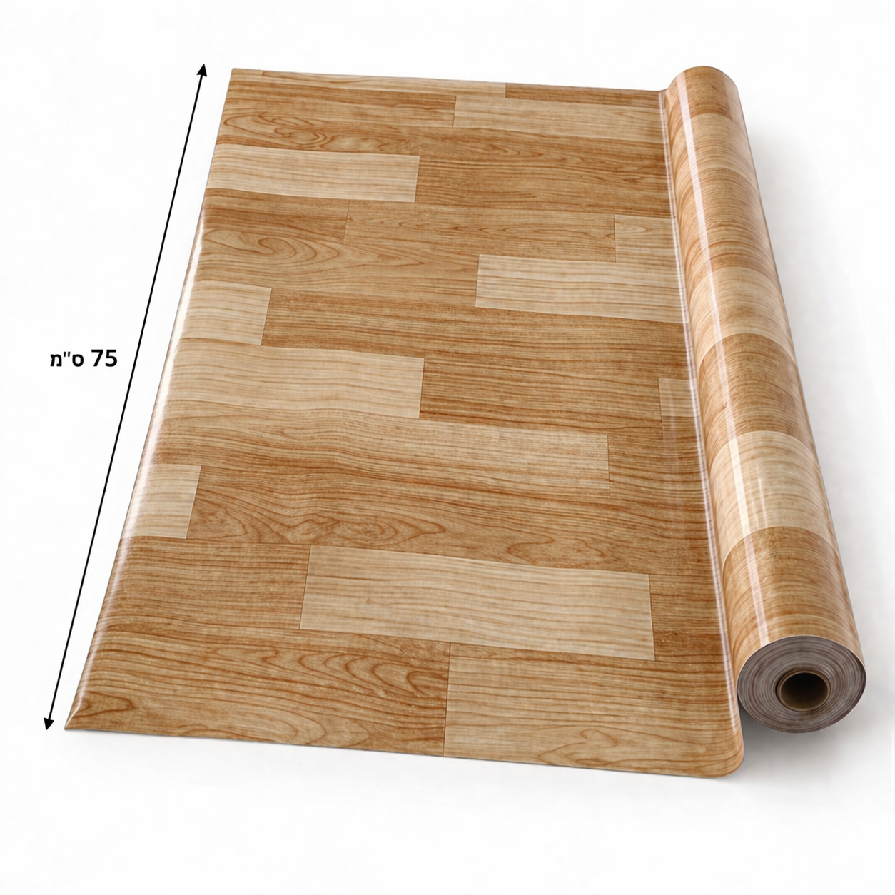 יריעת PVC לחידוש ושדרוג משטחים דמוי עץ דגם 75004