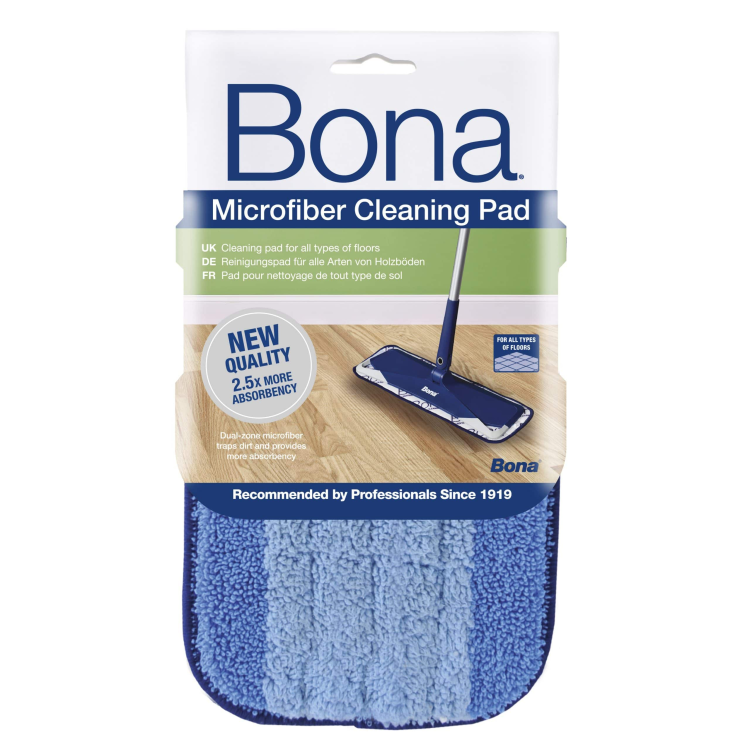 פד bona מיקרופייבר כחול לניקוי