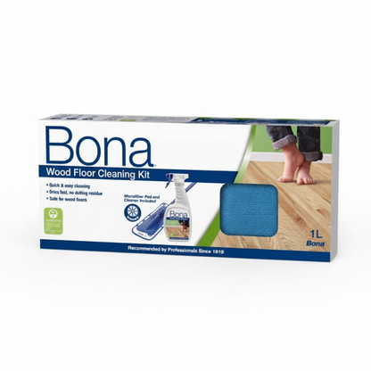 ערכת ניקוי לרצפות עץ (Bona Wood Floor Cleaner Kit)