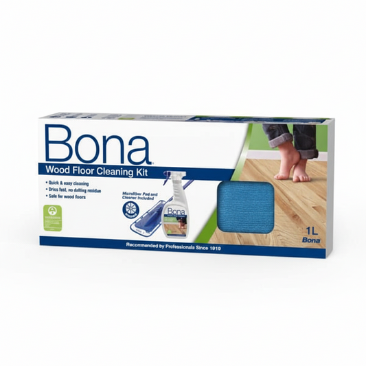 ערכת ניקוי לרצפות עץ (Bona Wood Floor Cleaner Kit)