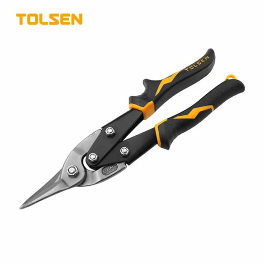 מספרי פח ישרים TOLSEN PRO לחיתוך מדויק של ספי אלומיניום לפרקט
