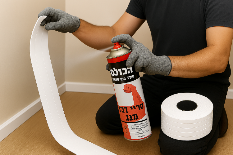 ספריי דבק מגע איכותי לנגרים ולתעשייה 500 מ"ל
