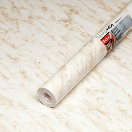 טפט מדבקה D-C-FIX דמוי שיש לעיצוב וחיפוי משטחים  Carrara beige